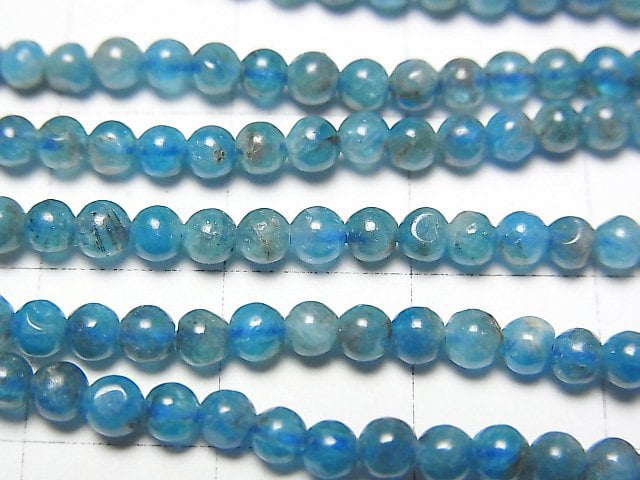 [Video] Apatite AA+ Round 3mm 1strand beads (aprx.15inch / 38cm)