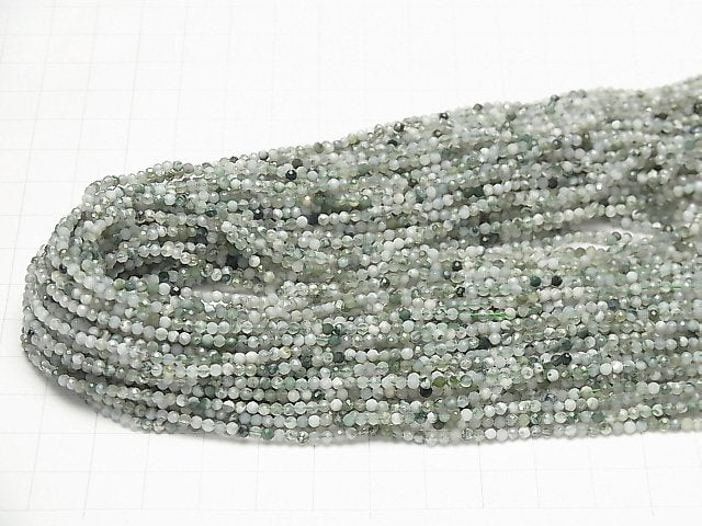 High Quality! Tree Agate Faceted Round 2mm 1strand beads (aprx.15inch / 37cm)