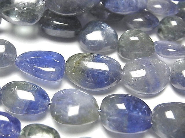 [Video] High Quality Bi-color Tanzanite AAA- Nugget 1strand beads (aprx.7inch / 18cm)
