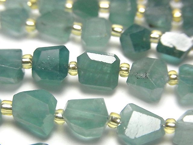 [Video] Grandidierite AAA- Faceted Nugget 1strand beads (aprx.7inch / 18cm)