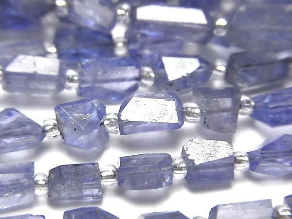[Video] High Quality Tanzanite AA++ Faceted Nugget 1strand beads (aprx.9inch / 23cm)