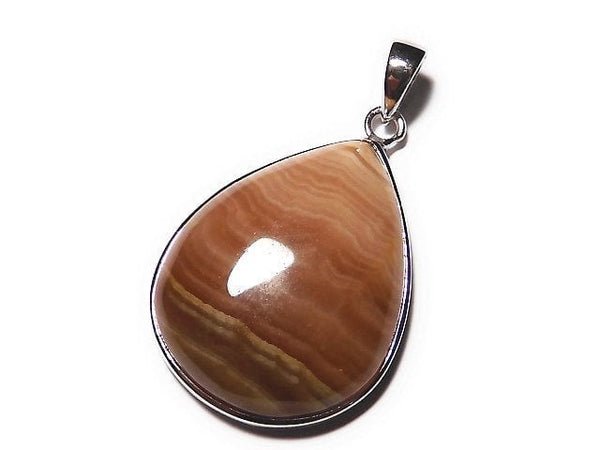 [Video] [One of a kind] Brown color Rhodochrosite AAA Pendant Silver925 NO.16