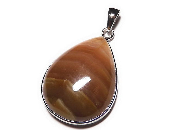 [Video] [One of a kind] Brown color Rhodochrosite AAA Pendant Silver925 NO.20
