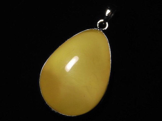 [Video] [One of a kind] Baltic Amber Pendant Silver925 Honey Color NO.130