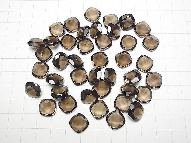 [Video] High Quality Smoky Quartz AAA Loose stone Square Faceted 12x12mm 2pcs