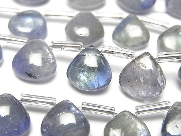 [Video] High Quality Bi-color Tanzanite AAA- Chestnut (Smooth) half or 1strand beads (aprx.7inch / 18cm)