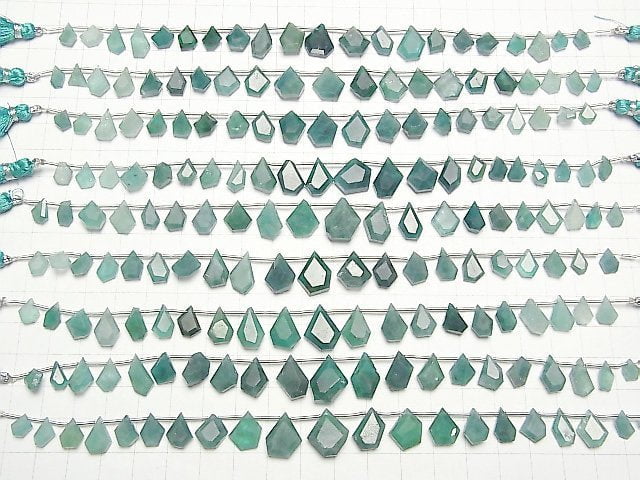 [Video] Grandidierite AAA- Rough Slice Faceted half or 1strand beads (aprx.7inch / 17cm)