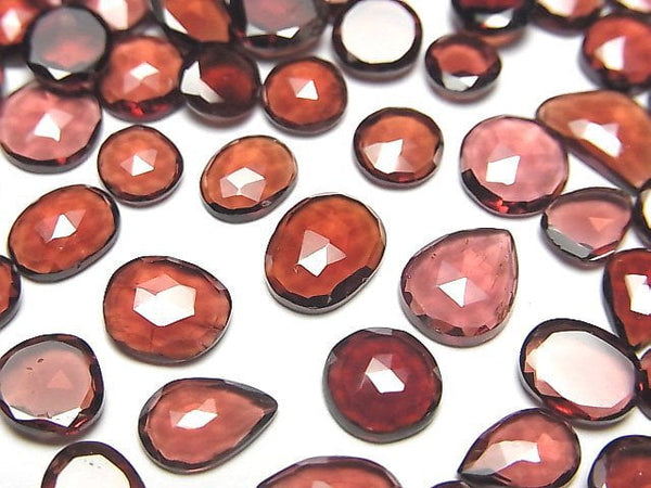 [Video]High Quality Mozambique Garnet AAA Loose stone Free form Single side Rose Cut 5pcs