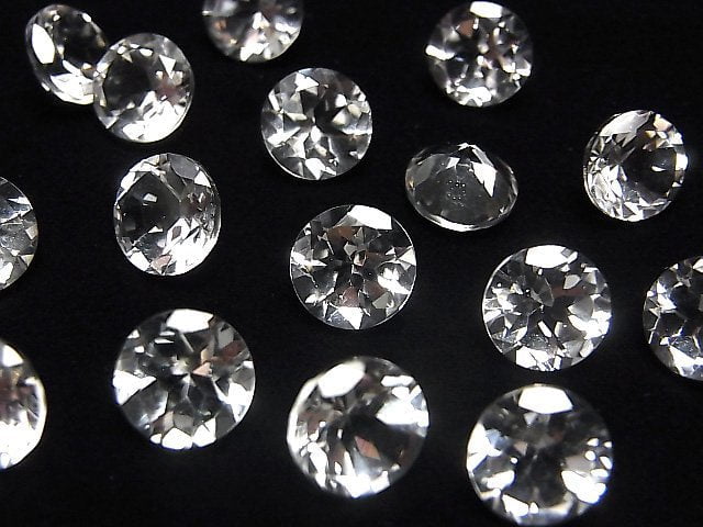 [Video] High Quality Danburite AAA Loose stone Round Faceted 8x8mm 1pc