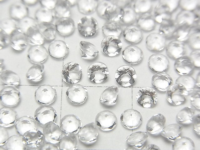 [Video] High Quality Petalite AAA Loose stone Round Faceted 3x3mm 5pcs