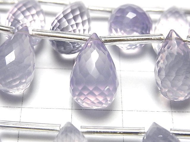 [Video] High Quality Scorolite AAA Drop Faceted Briolette half or 1strand beads (aprx.6inch / 14cm)