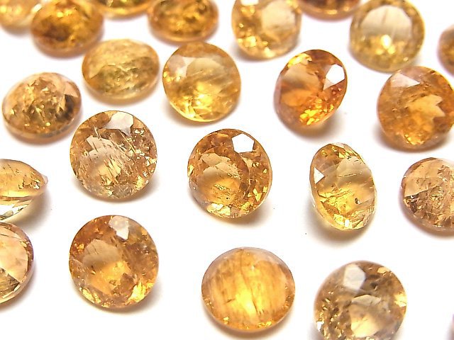 [Video] High Quality Imperial Topaz AAA- Loose stone Round Faceted 8x8mm 2pcs