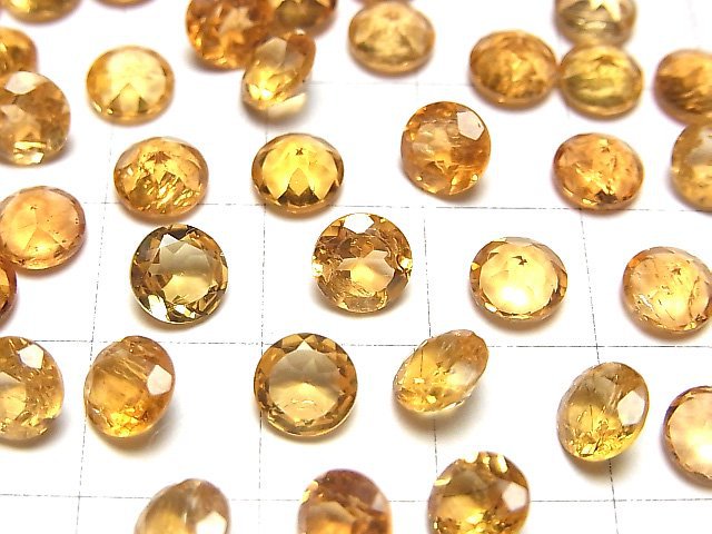 [Video] High Quality Imperial Topaz AAA- Loose stone Round Faceted 6x6mm 2pcs