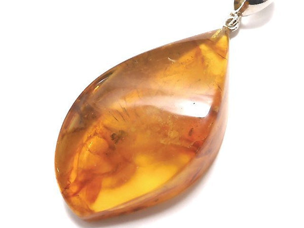 [Video] [One of a kind] Insect Baltic Amber Pendant Silver925 NO.10