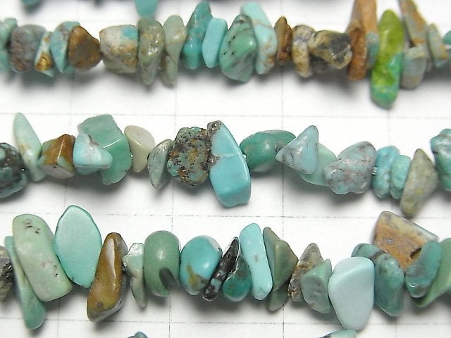 [Video] Turquoise AA+ Chips (Small Nugget) 1strand beads (aprx.15inch / 38cm)