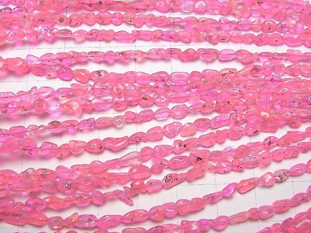 [Video] Pink Opal AA Nugget 1strand beads (aprx.17inch/42cm)