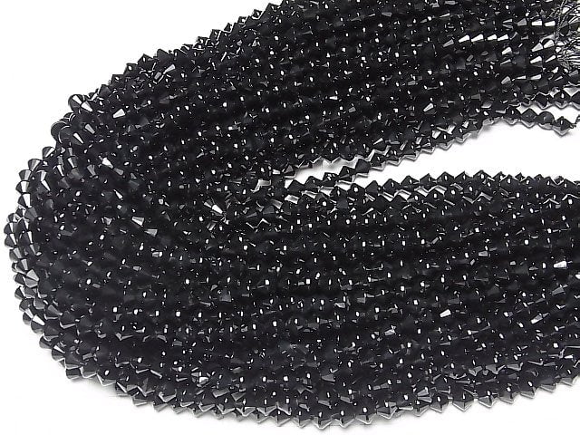 [Video] High Quality! Onyx AAA Abacus Cut 6x6x6mm 1strand beads (aprx.15inch / 36cm)