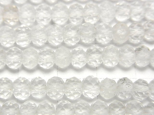 Crystal AA+ Faceted Button Roundel 6x6x4mm half or 1strand beads (aprx.15inch / 36cm)