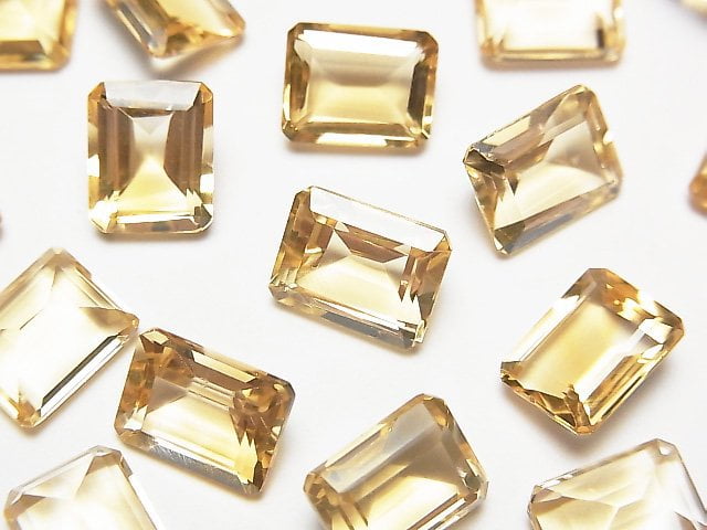 [Video] High Quality Citrine AAA Loose stone Rectangle Faceted 10x8mm 2pcs