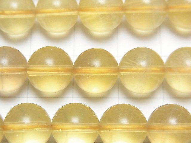 [Video] Golden Fluorite AAA- Round 10mm half or 1strand beads (aprx.15inch / 38cm)