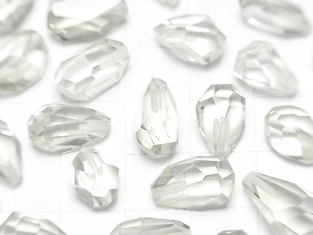 [Video] High Quality Green Amethyst AAA Half Drilled Hole Rough Drop 3pcs