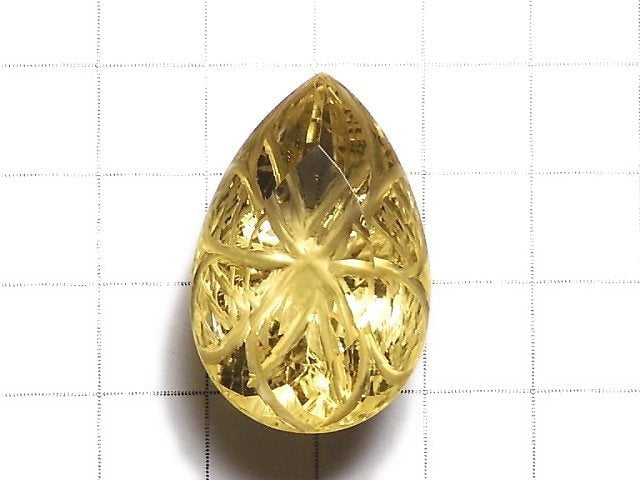 [Video] [One of a kind] High Quality Natutal Champagne Color Quartz AAA Loose stone Carved Faceted 1pc NO.32