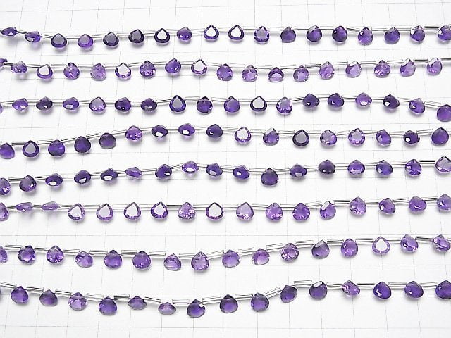 [Video] High Quality Amethyst AAA- Chestnut Faceted 6x6mm 1strand (18pcs)