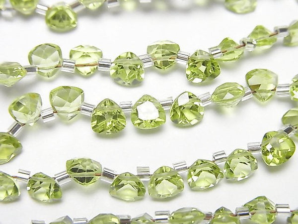 [Video]High Quality Peridot AAA- Triangle Faceted 5x5mm half or 1strand (28pcs)