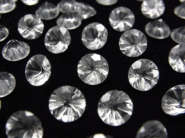 [Video] High Quality Crystal AAA Carved Round Faceted 8x8mm 3pcs