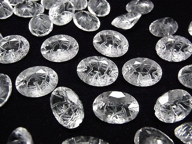 [Video] High Quality Crystal AAA Carved Oval Faceted 14x10mm 2pcs