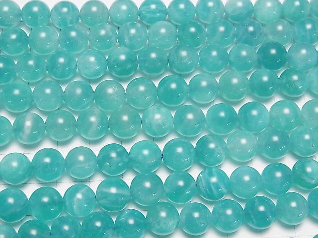 [Video] Uighur Amazonite Silica AA Round 10mm half or 1strand beads (aprx.15inch / 38cm)