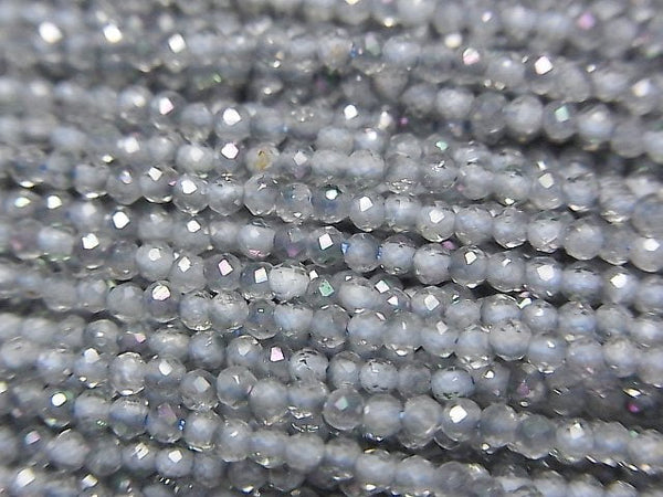 [Video] High Quality! Mystic Topaz AAA Faceted Round 2mm 1strand beads (aprx.11inch / 27cm)