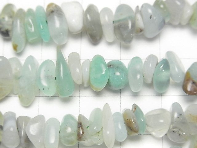 [Video] Peru Blue Opal AA Chips (Small Nugget ) 1strand beads (aprx.15inch/36cm)