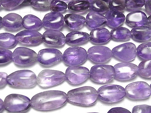[Video] Amethyst AA++ Nugget half or 1strand beads (aprx.14inch / 35cm)