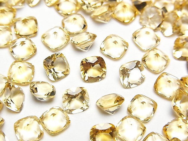 [Video] High Quality Citrine AAA Loose stone Square Faceted 6x6mm 5pcs
