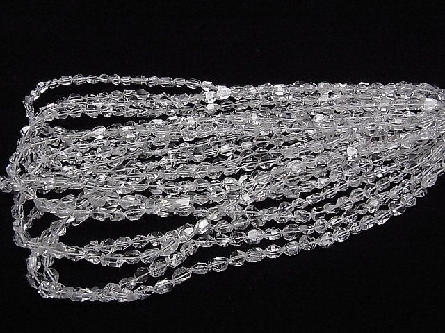 [Video] Afghanistan double point crystal half or 1strand beads (aprx.15inch/36cm)