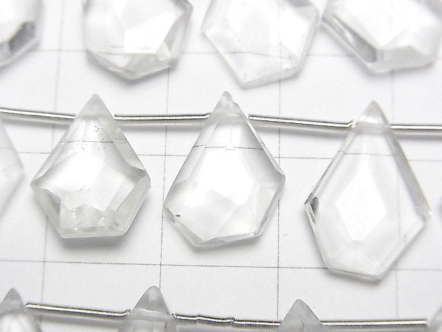 [Video] High Quality Crystal AAA Rough Slice Faceted 1strand beads (aprx.7inch / 17cm)