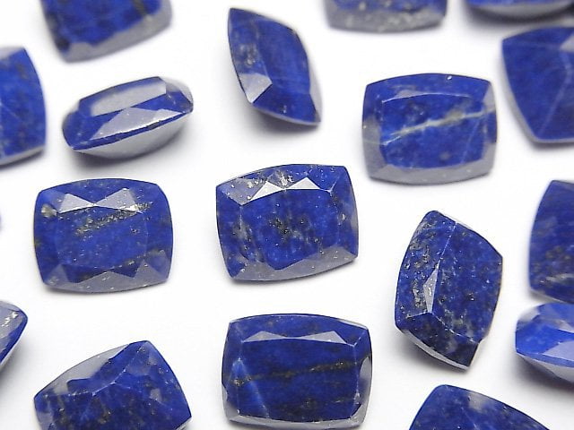 [Video] Lapis lazuli AAA- Loose stone Rectangle Faceted 10x8mm 3pcs