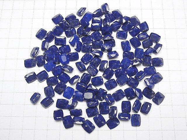 [Video] Lapis lazuli AAA- Loose stone Rectangle Faceted 10x8mm 3pcs