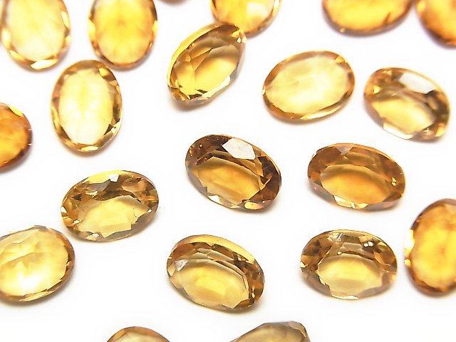 [Video] High Quality Brandy Citrine AAA Loose stone Oval Faceted 8x6mm 3pcs