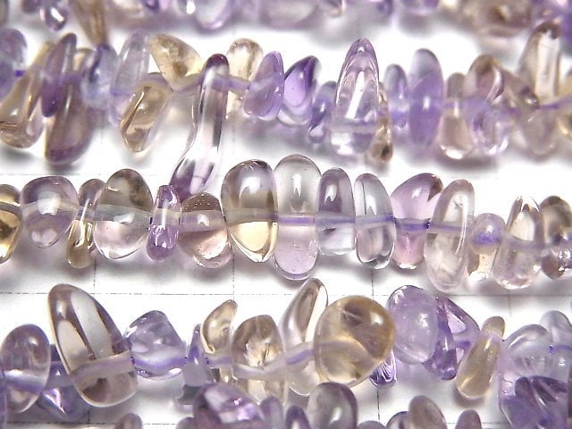 [Video] Amethyst x Citrine Chips (Small Nugget) 1strand beads (aprx.34inch / 86cm)