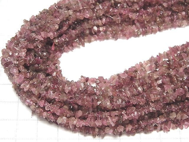 [Video] Pink Tourmaline AA+ Chips (Small Nugget) 1strand beads (aprx.35inch / 88cm)