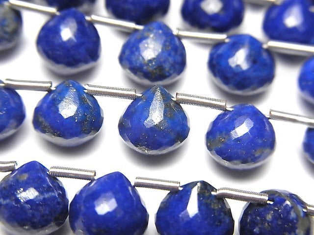 [Video] High Quality Lapislazuli AAA- Onion Faceted Briolette 8x8x8mm half or 1strand (8pcs)