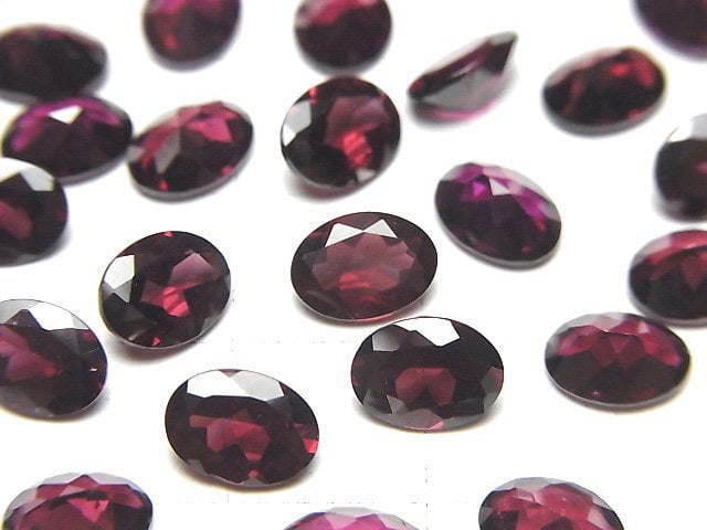 [Video]High Quality Rhodolite Garnet AAA Loose stone Oval Faceted 8x6mm 2pcs