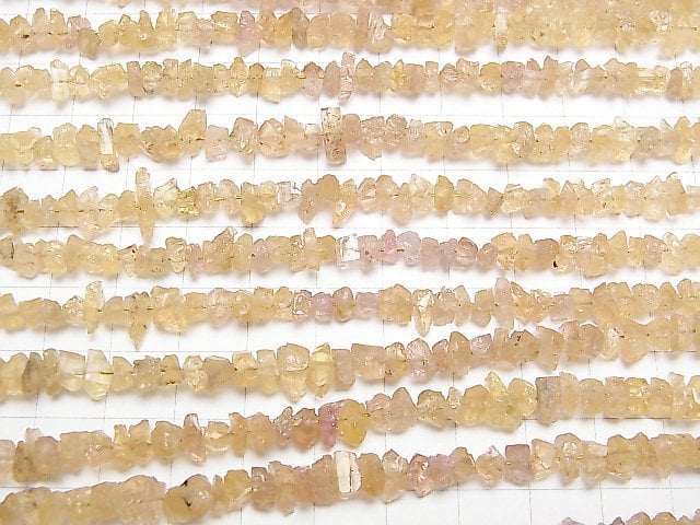 [Video] High Quality Imperial Topaz AA++ Rough Rock Nugget (Chips) 1strand beads (aprx.7inch / 18cm)