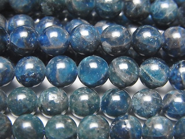 Blue Apatite AA+ Round 6mm 1strand beads (aprx.15inch / 38cm)