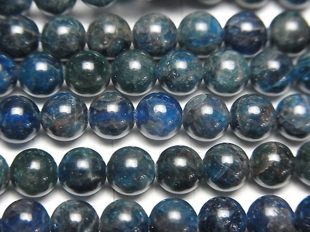 Blue Apatite AA+ Round 6mm 1strand beads (aprx.15inch / 38cm)