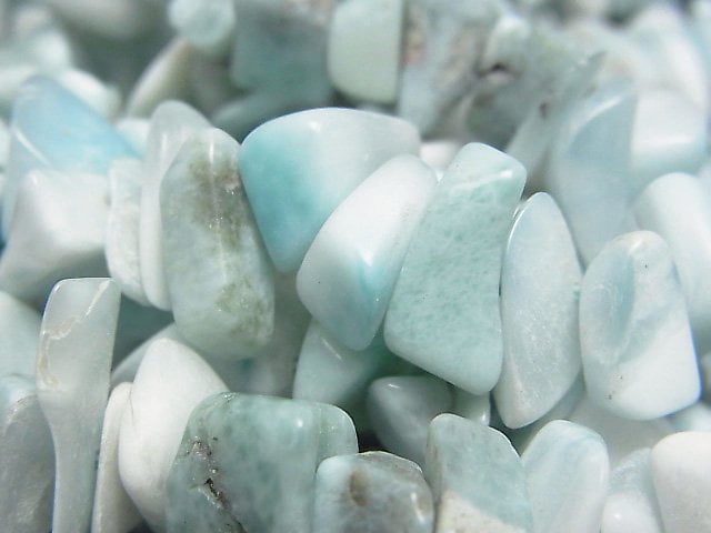 [Video] Larimar Pectolite AA+ Chips (Small Nugget) 1strand beads (aprx.15inch / 38cm)