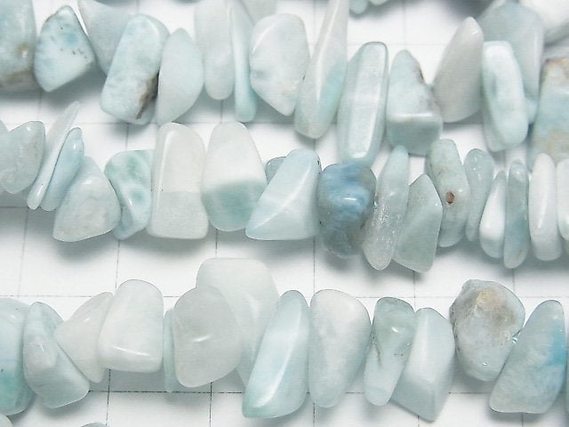 [Video] Larimar Pectolite AA+ Chips (Small Nugget) 1strand beads (aprx.15inch / 38cm)