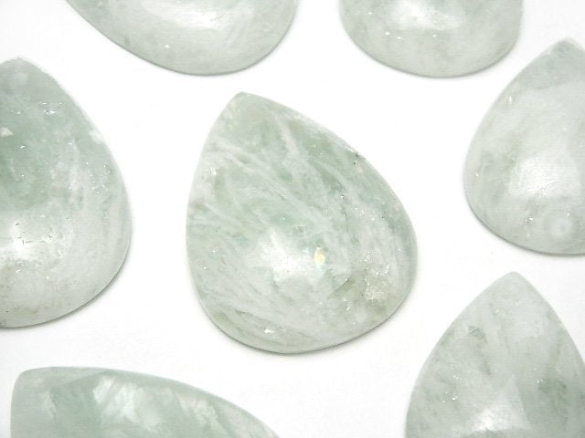 Angel Feather Fluorite Green Cabochon 1pc